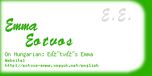 emma eotvos business card